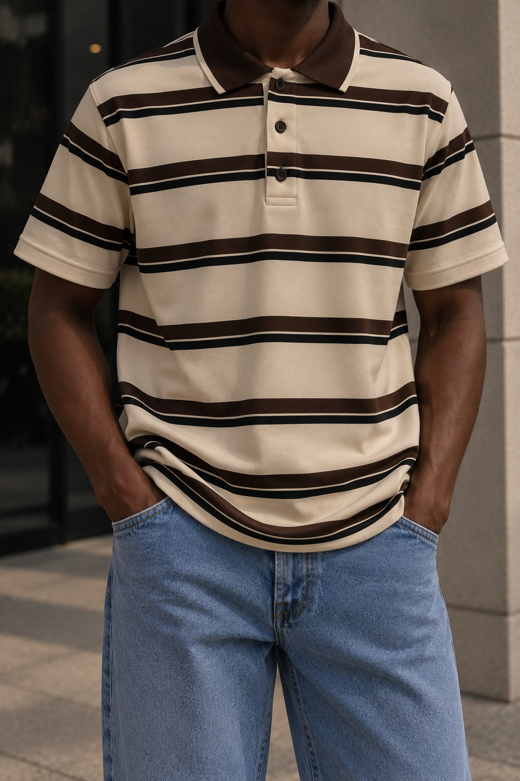 Marrakech stripe polo 02