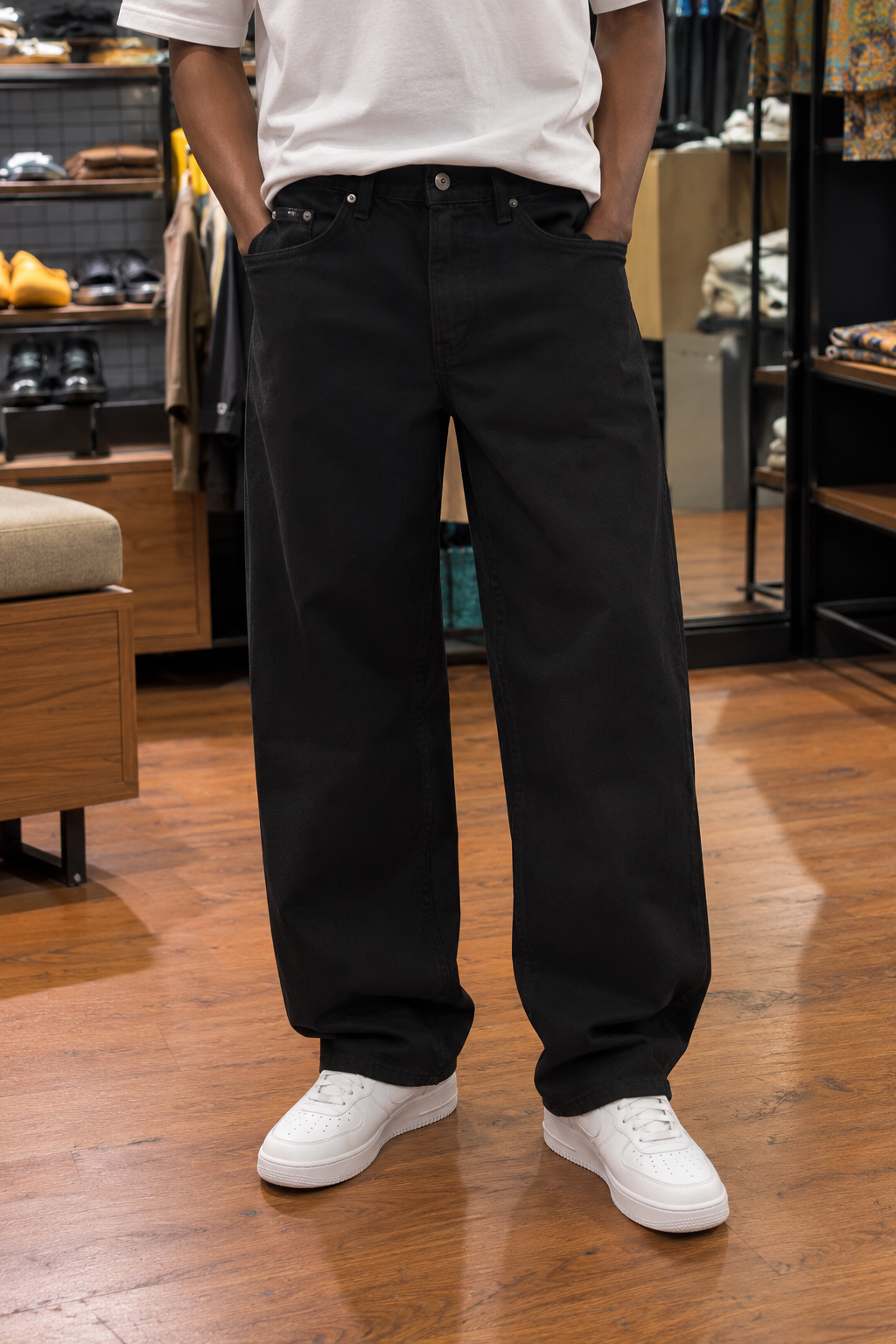 DOA black denim jean