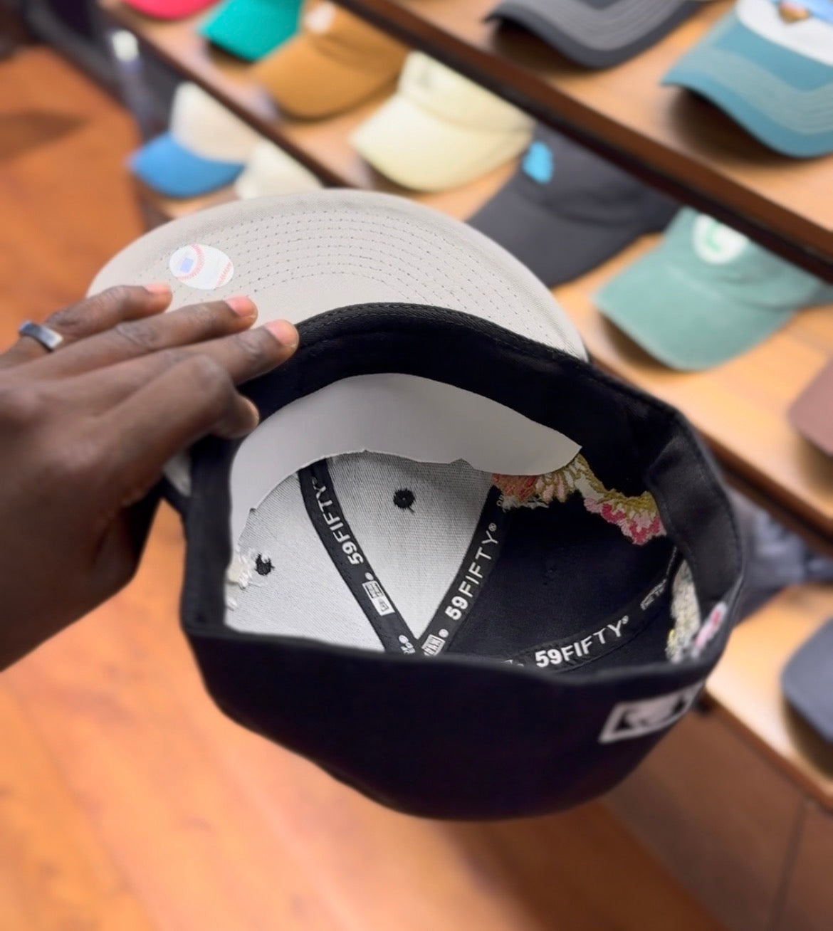 NY multipatch fitted hat