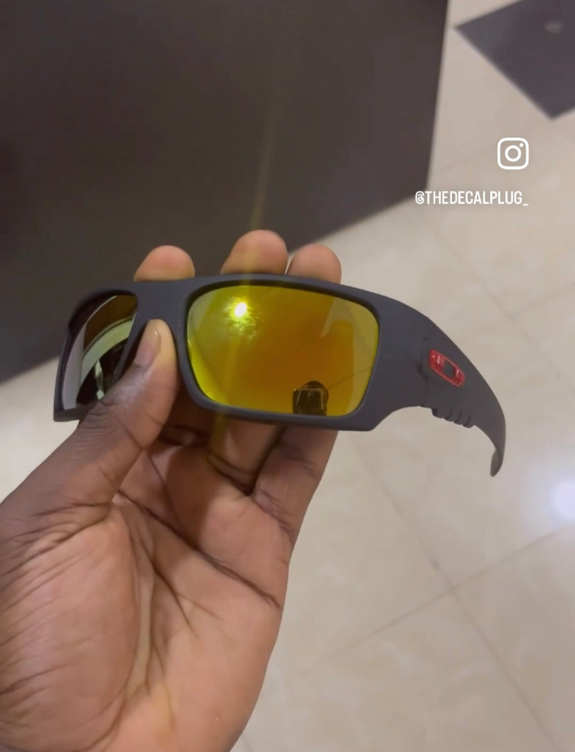 Matte frame biker glasses