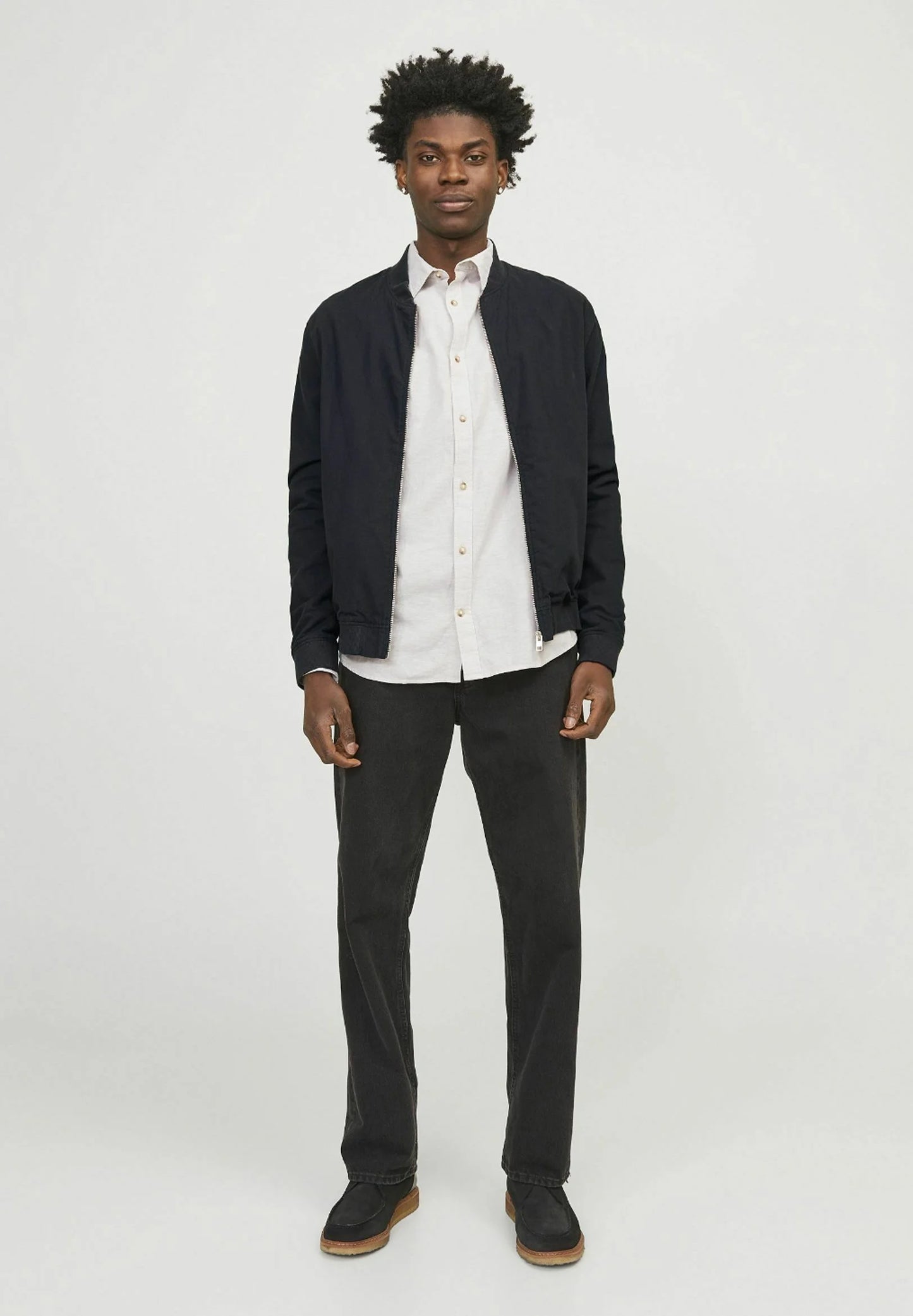 Jack & Jones linen bomber jacket