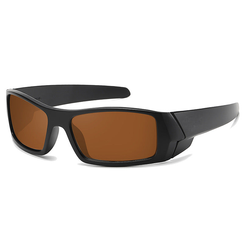 Wrap around biker glasses