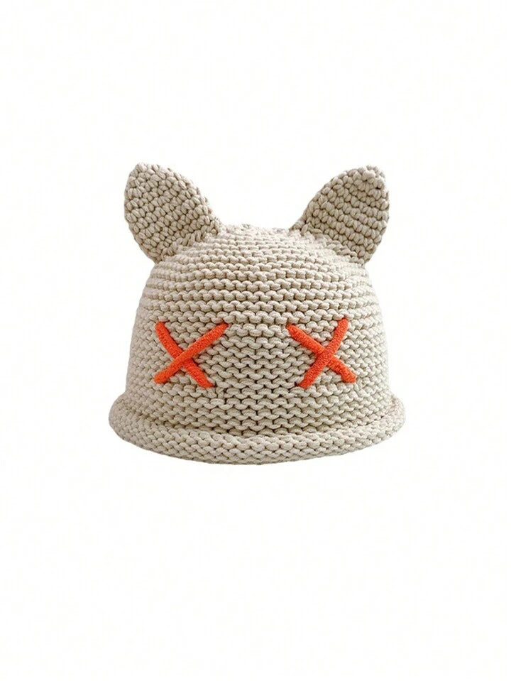 Knitted cat ear beanie
