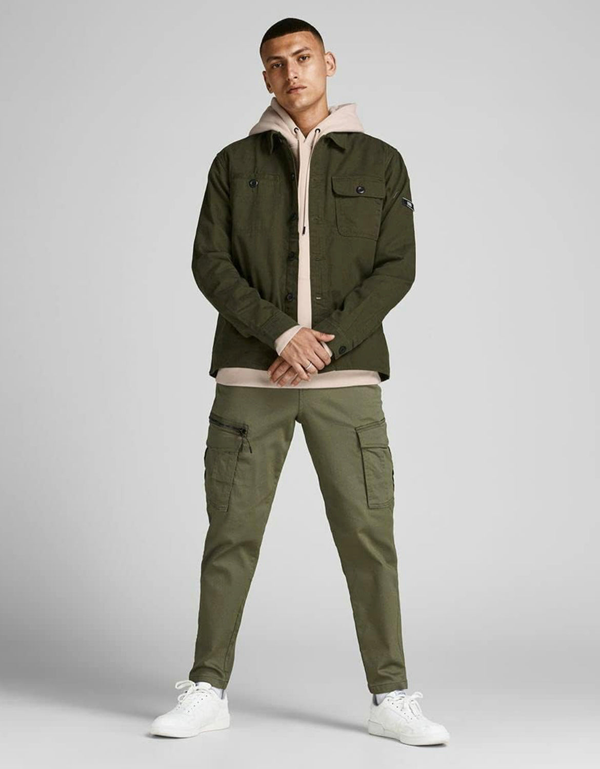 Jack & jones hoodie in cream