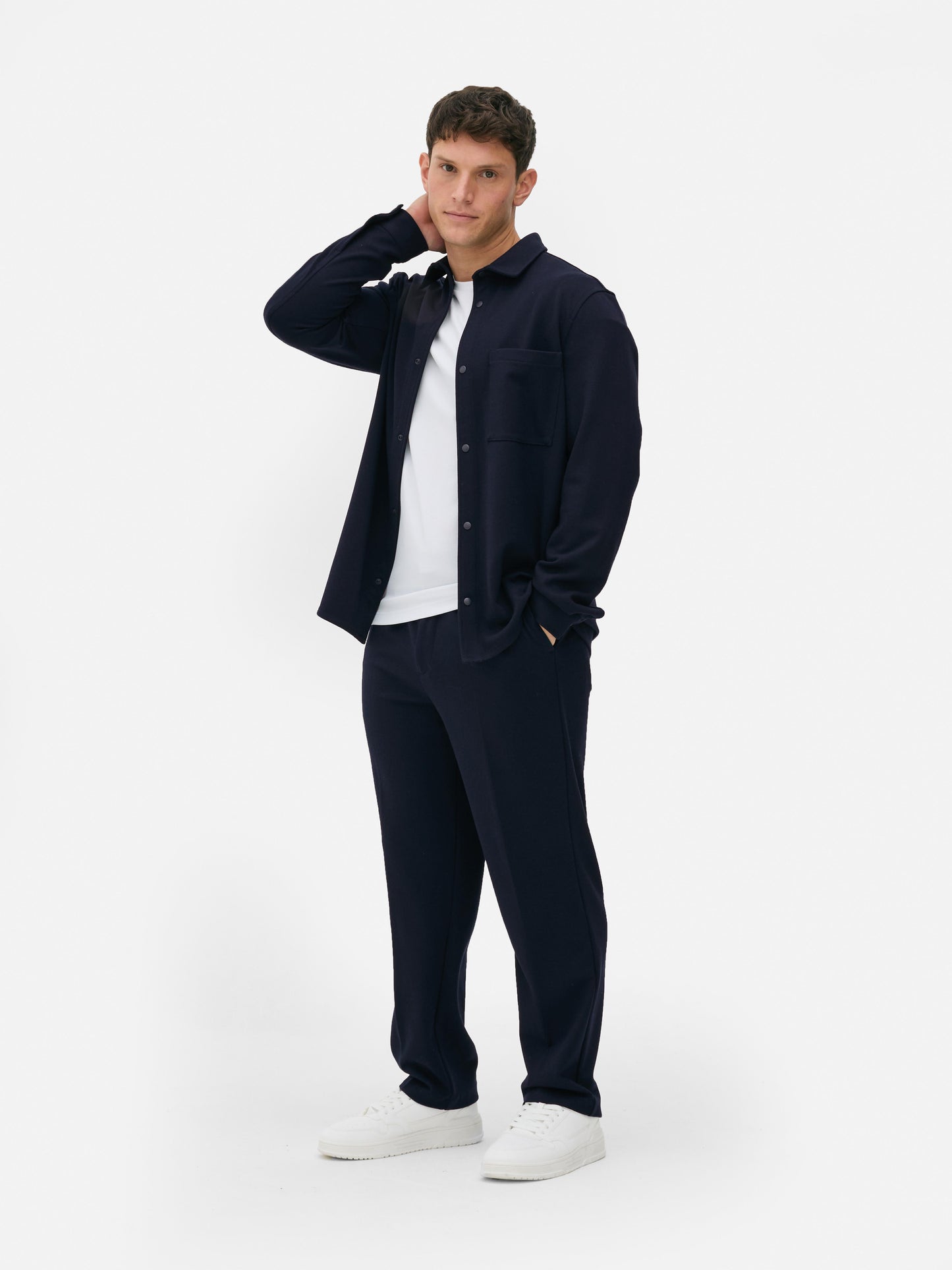 Pack of 2 Kem straight pants (black, brown)
