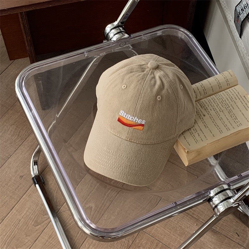 Stitches embroidered dad hat
