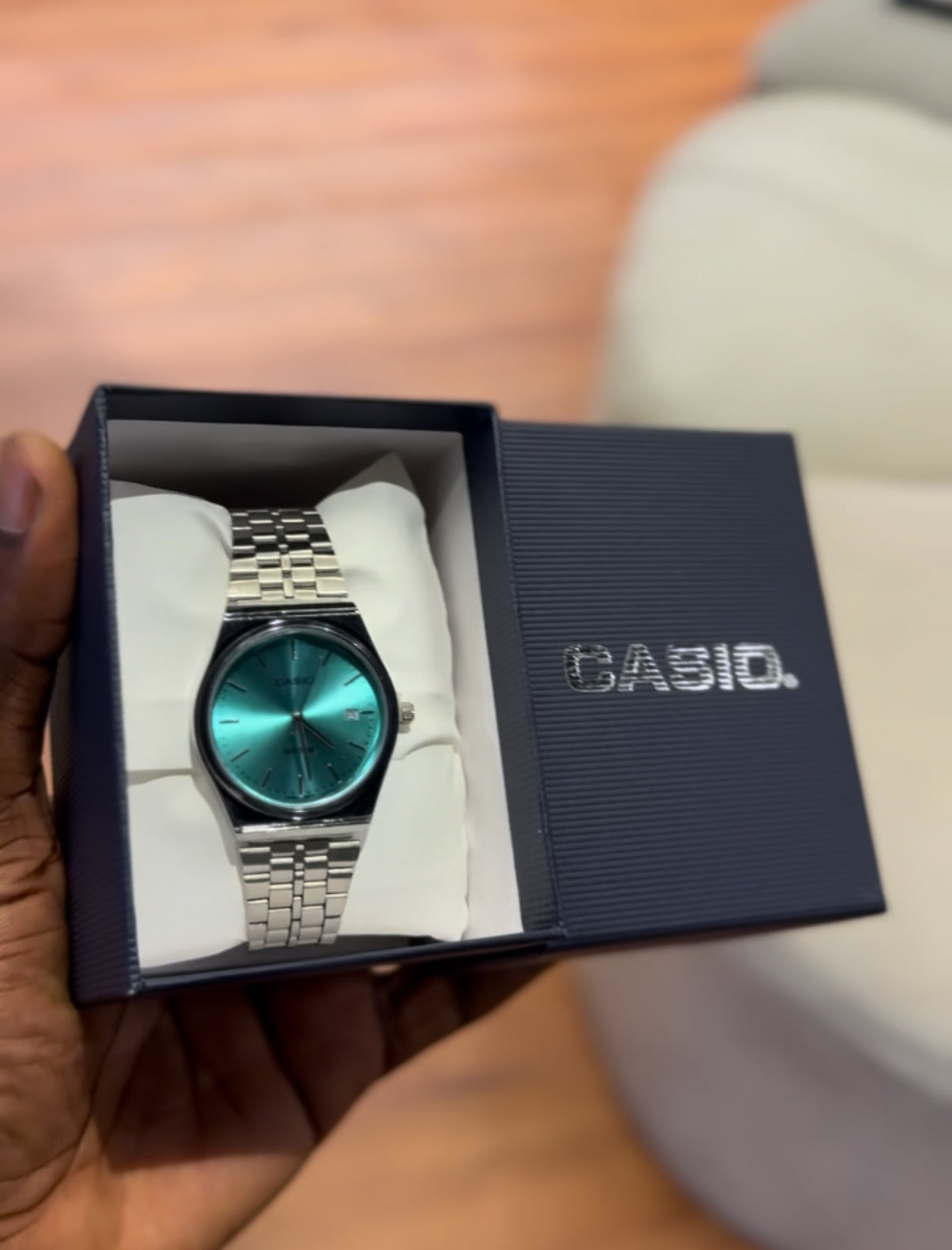Casio bezel stainless wristwatch