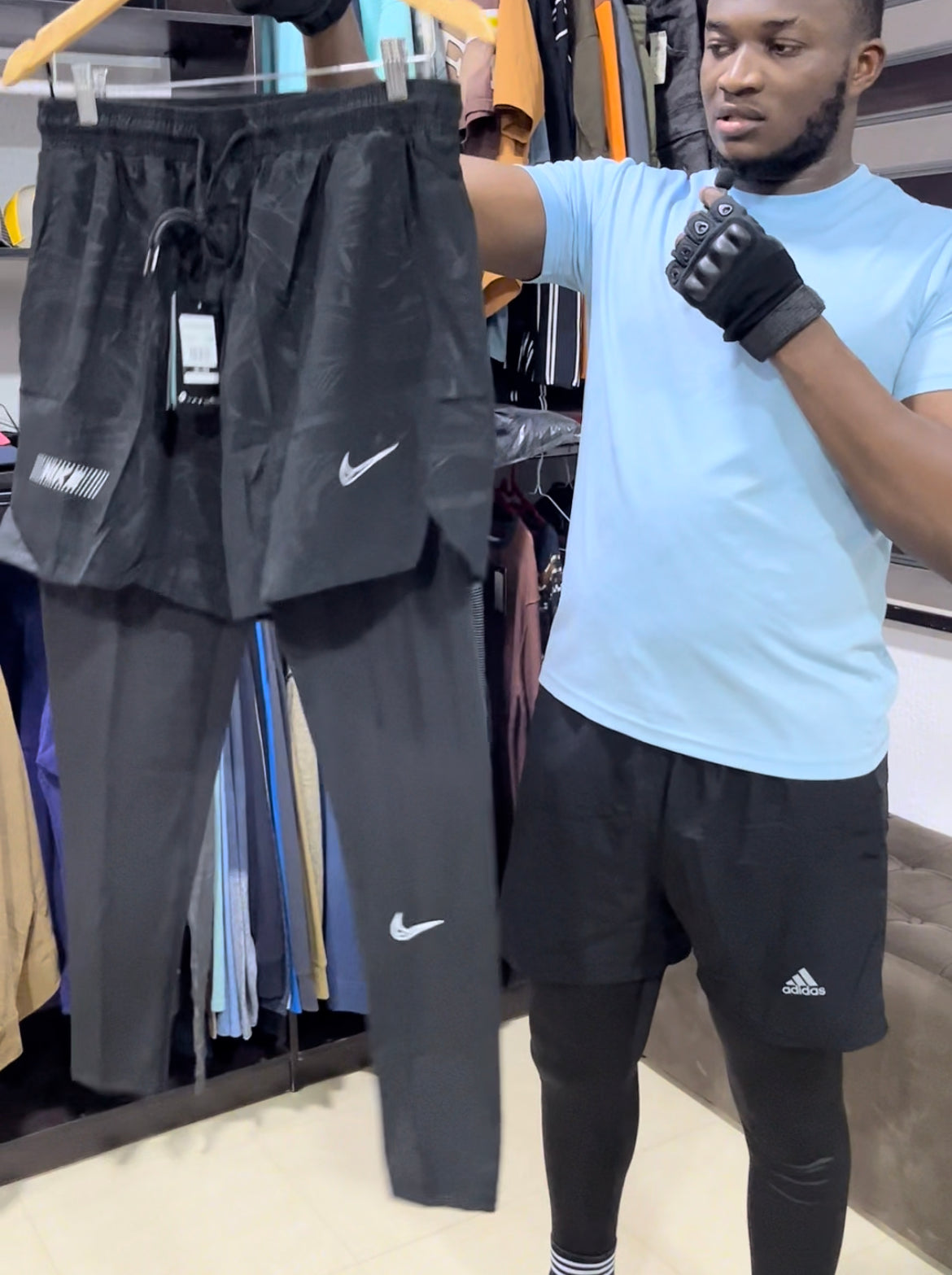 Nike Embossed 2in1 fitness short