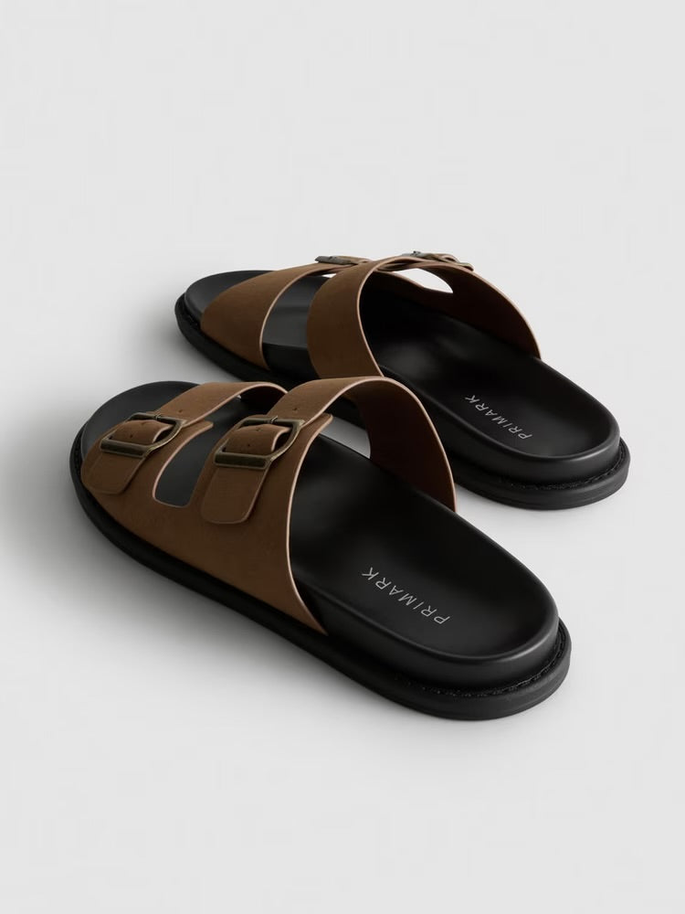 Two-Strap primark Sandals in brown