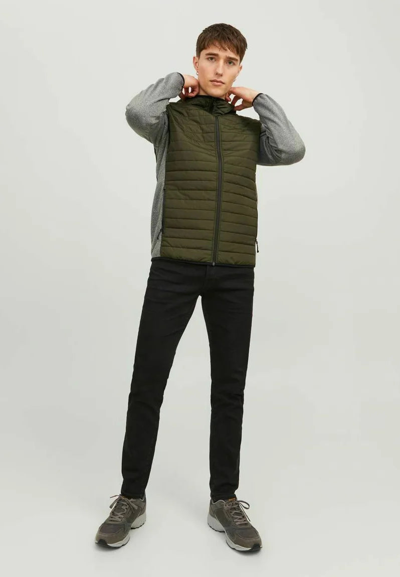 Jack & Jones quilted hooded jacket