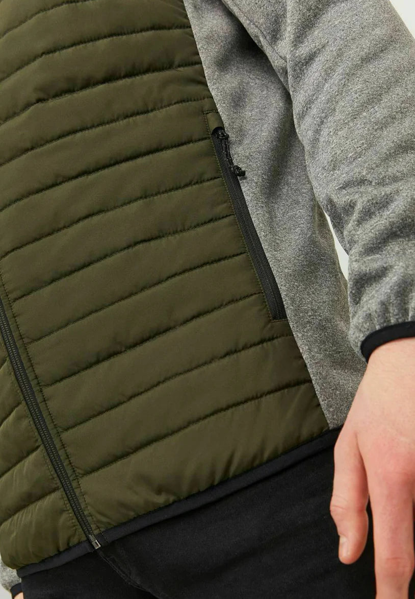 Jack & Jones quilted hooded jacket