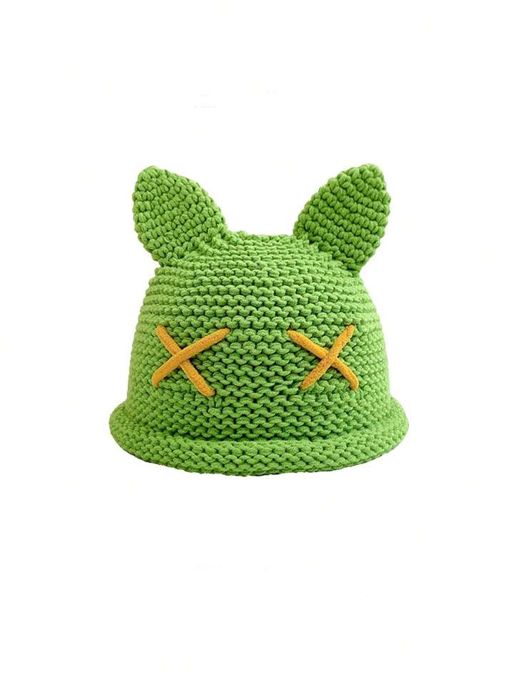 Knitted cat ear beanie