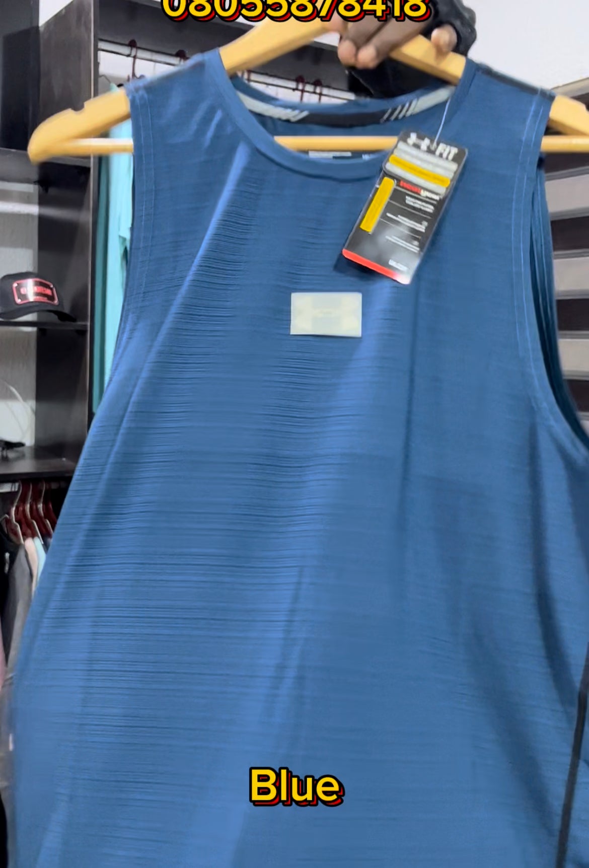 UA sleeveless fitness top