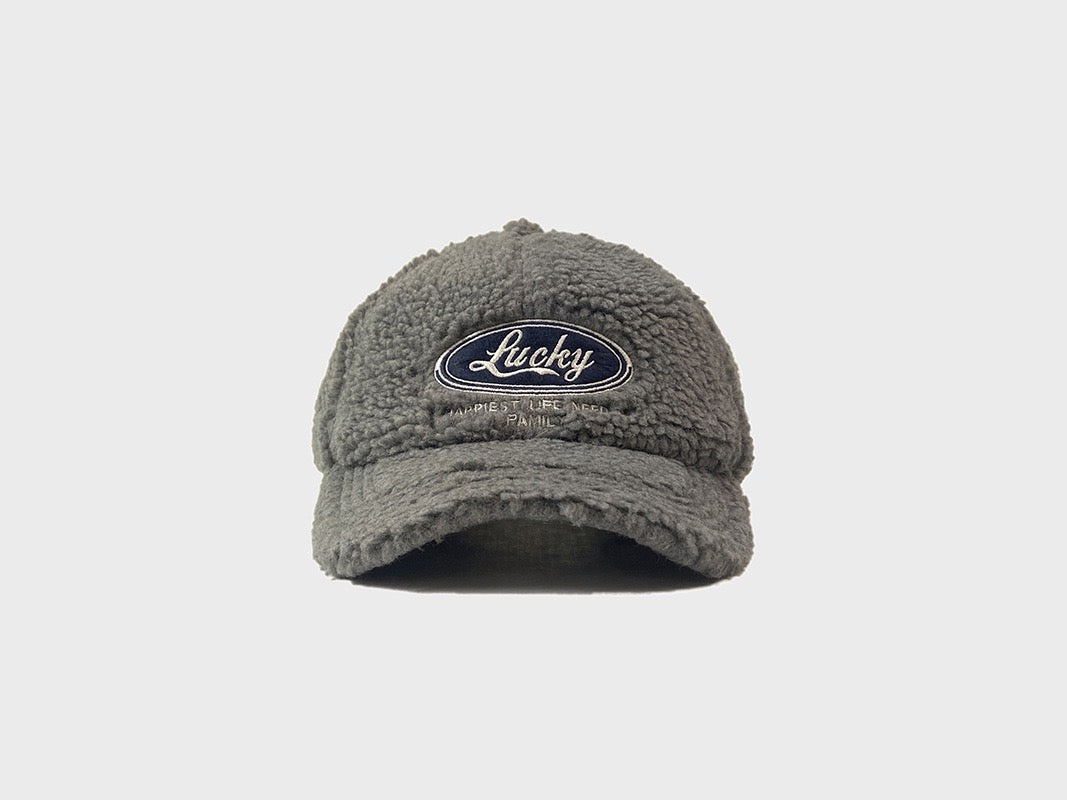 Lucky fleece embroidered hat