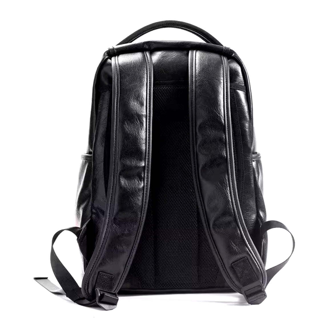 Tooth print leather backpack