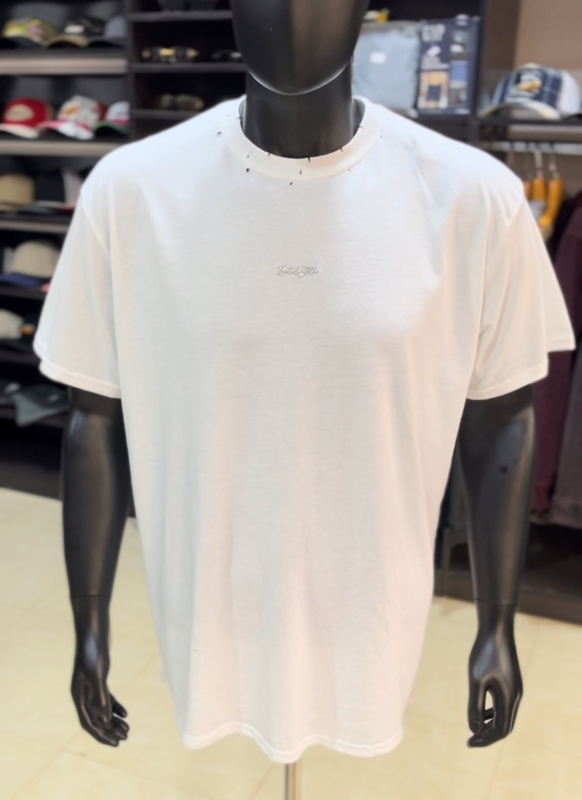 Boohoo limited edition distressed tee