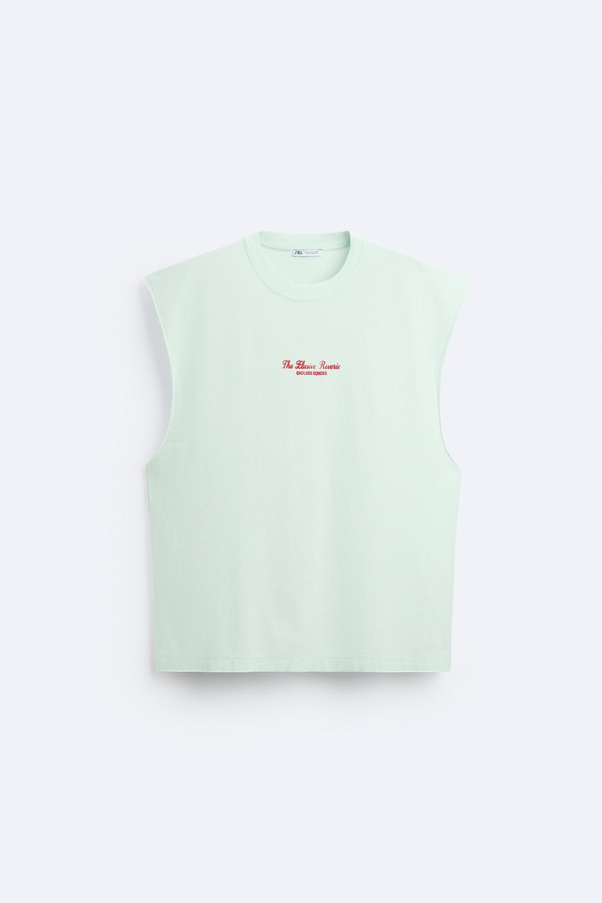 Zara Endless echoes sleeveless tank