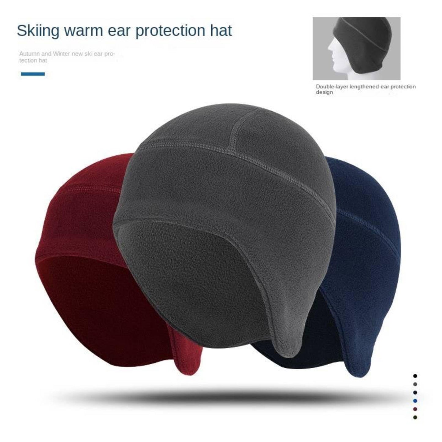 Fleece ear head cover
Size: osfm