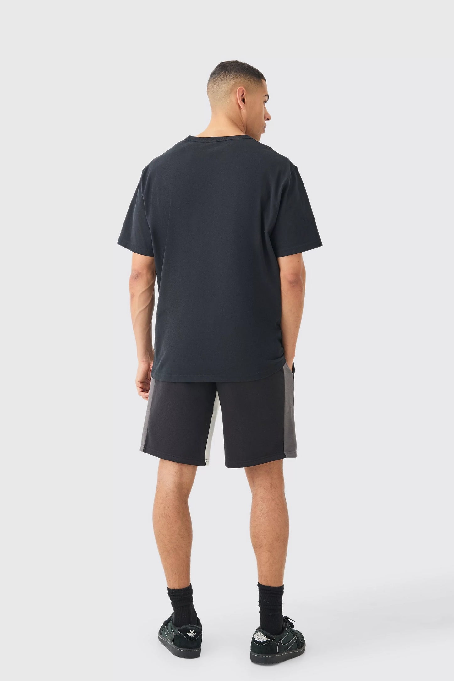 Boohoo contrast stitch gusset short