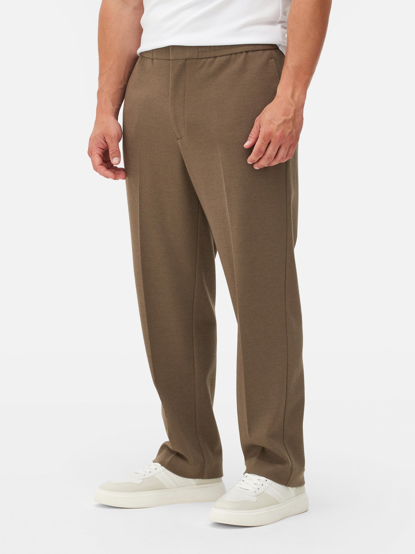 Pack of 2 Kem straight pants (black, brown)