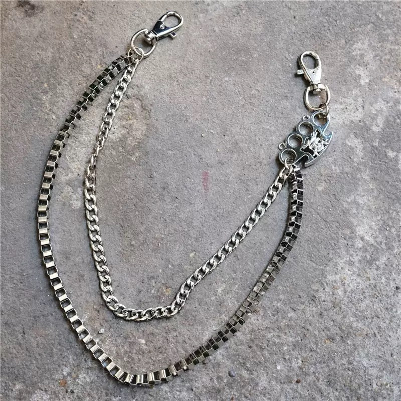 Knuckle keychain stainless steel