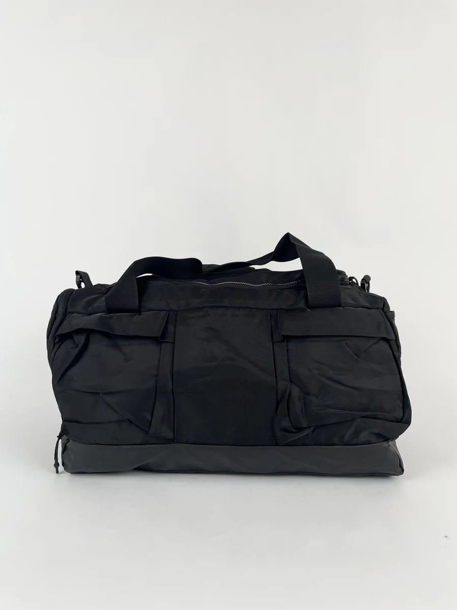Plain tactical black duffel bag
