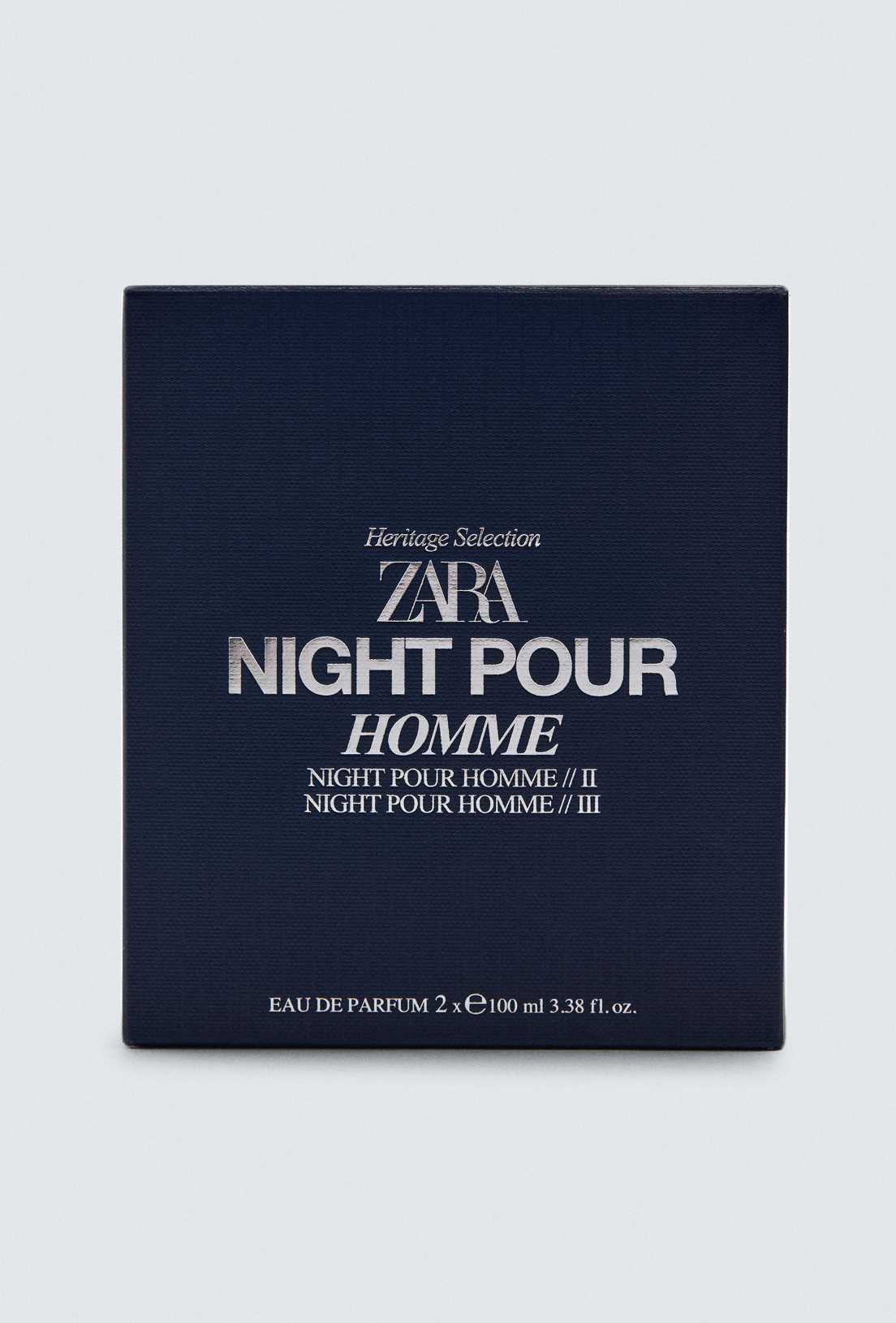 Zara NIGHT POUR HOMME II + III EDP 2 X 100ML perfume