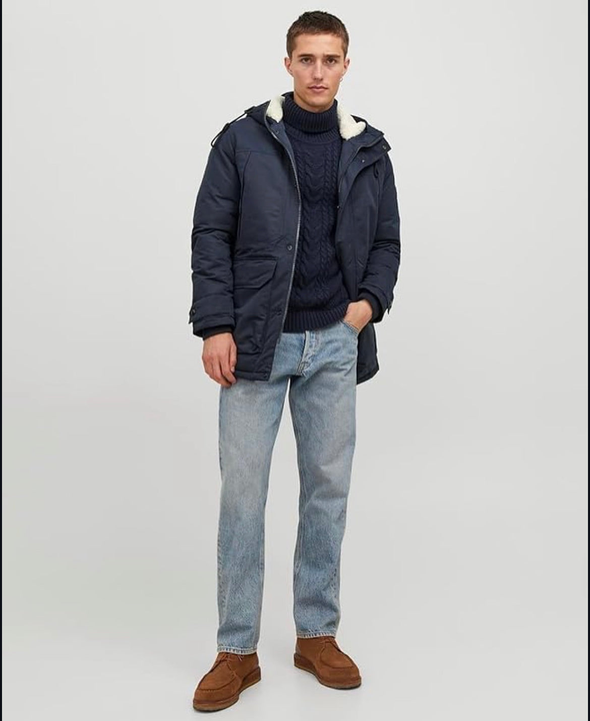 Jack & Jones winter hooded jacket