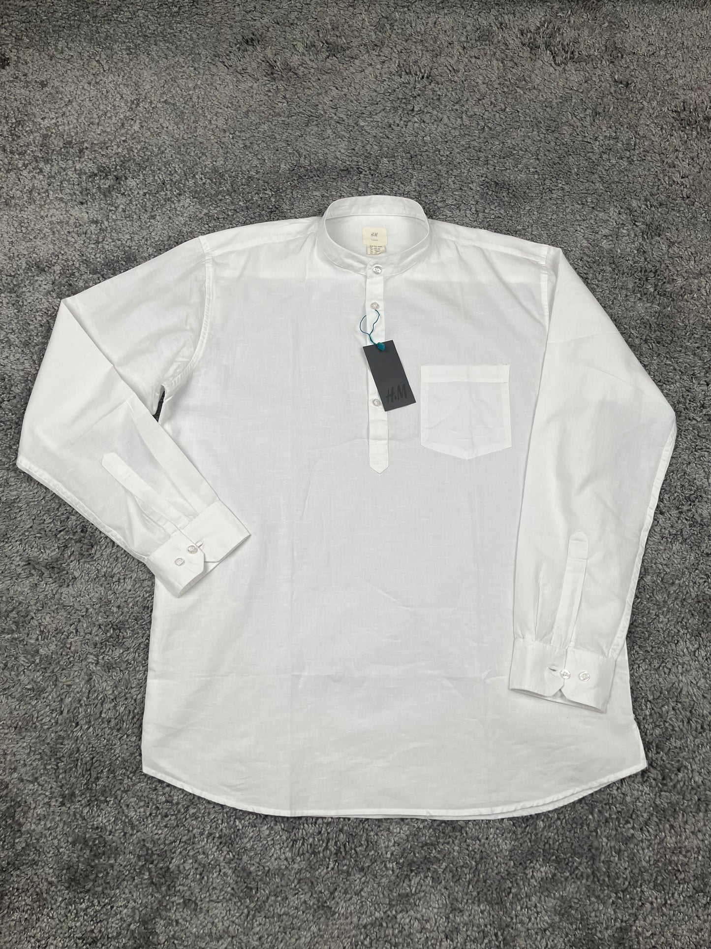 H&M half placket comfort shirt