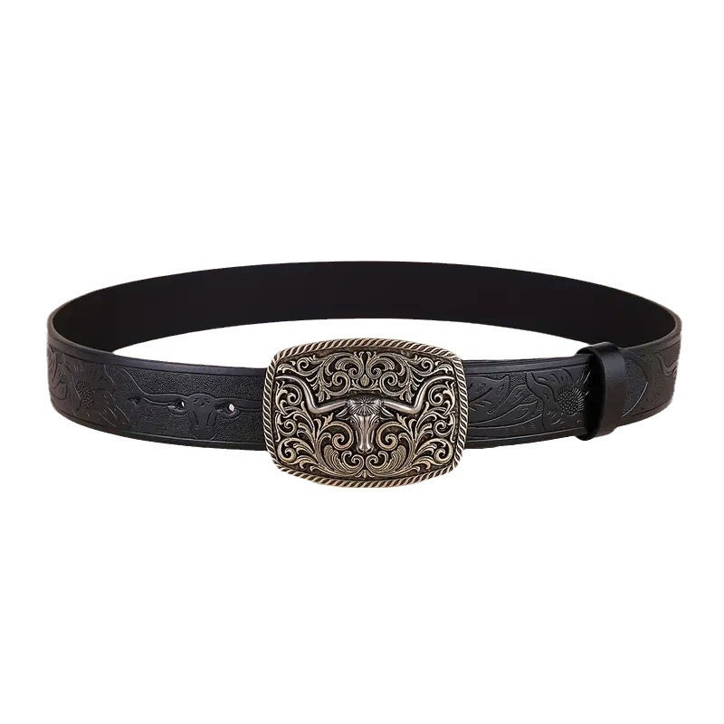 Ranch metal plate belt
Size: w32-38
