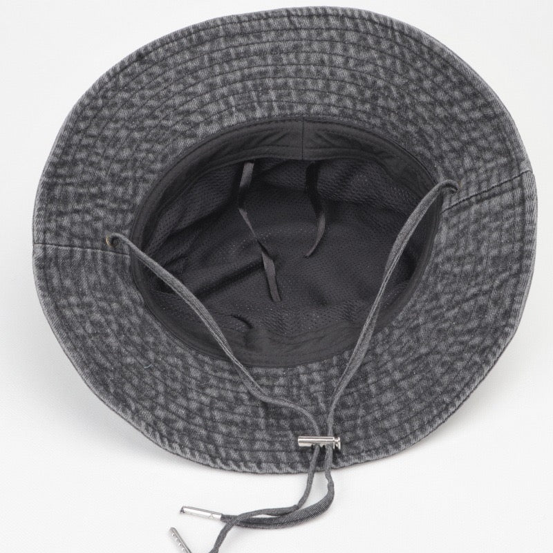 Denim washed bucket hat