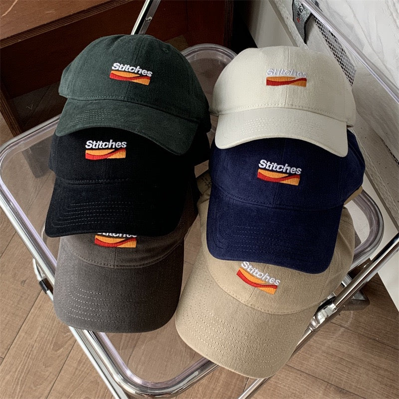 Stitches embroidered dad hat
