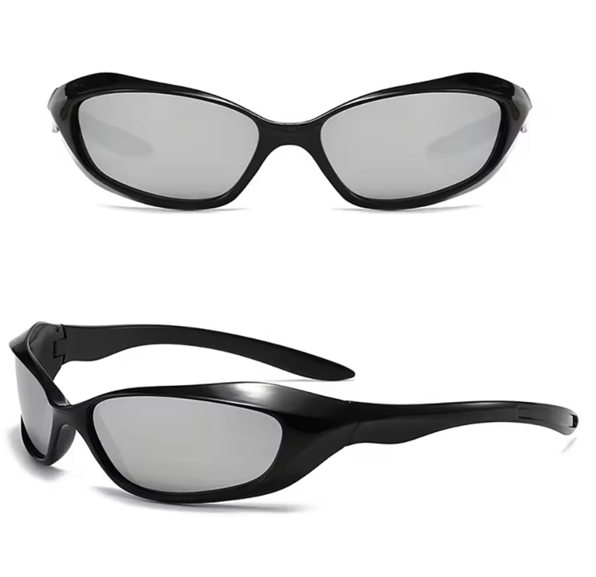 Y2K biker narrow glasses