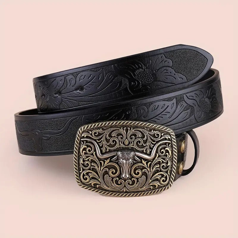 Ranch metal plate belt
Size: w32-38
