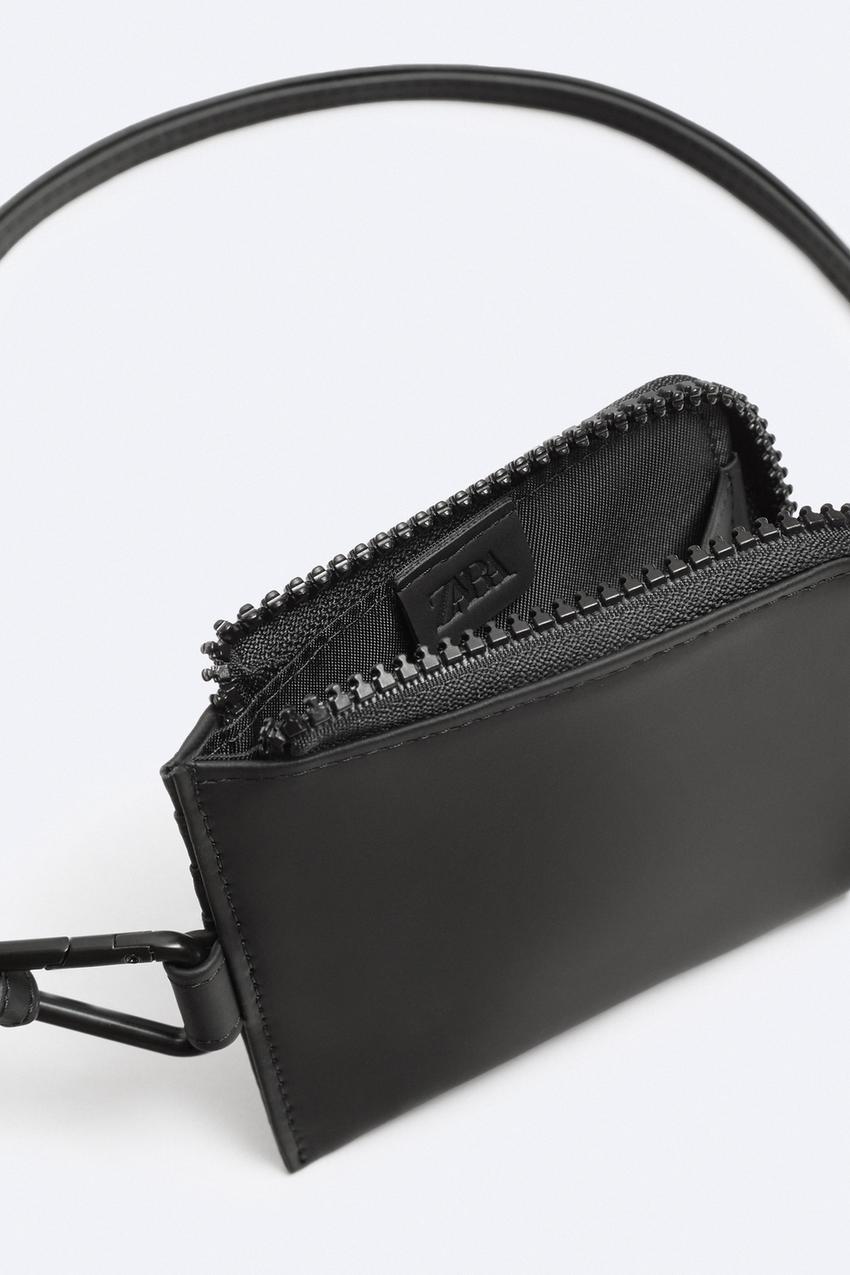 Zara Wallet with neck extension in black