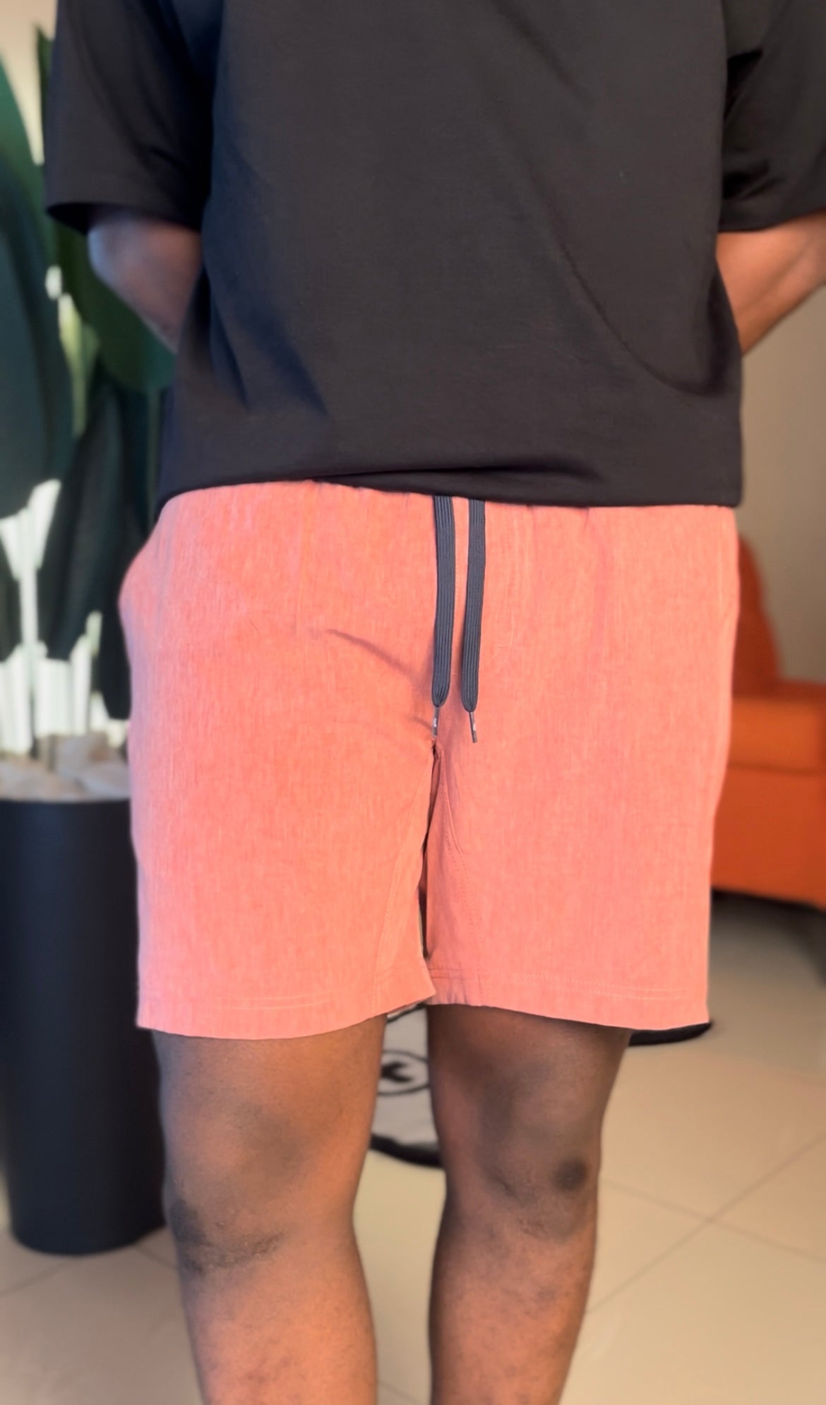 TV pink swim short
