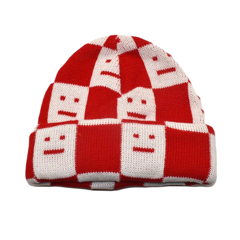 Block patterned beanie