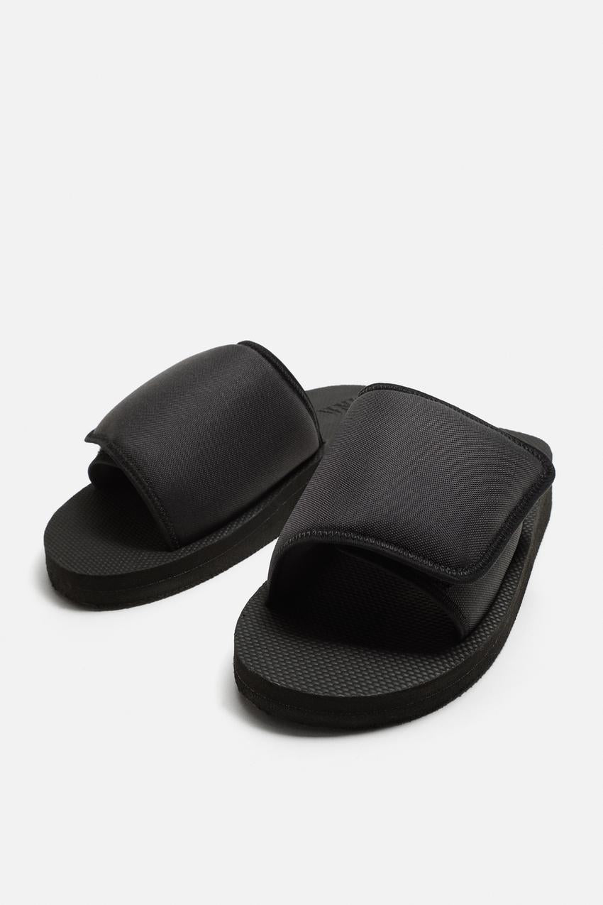 Zara Puffer Quilted tech slider