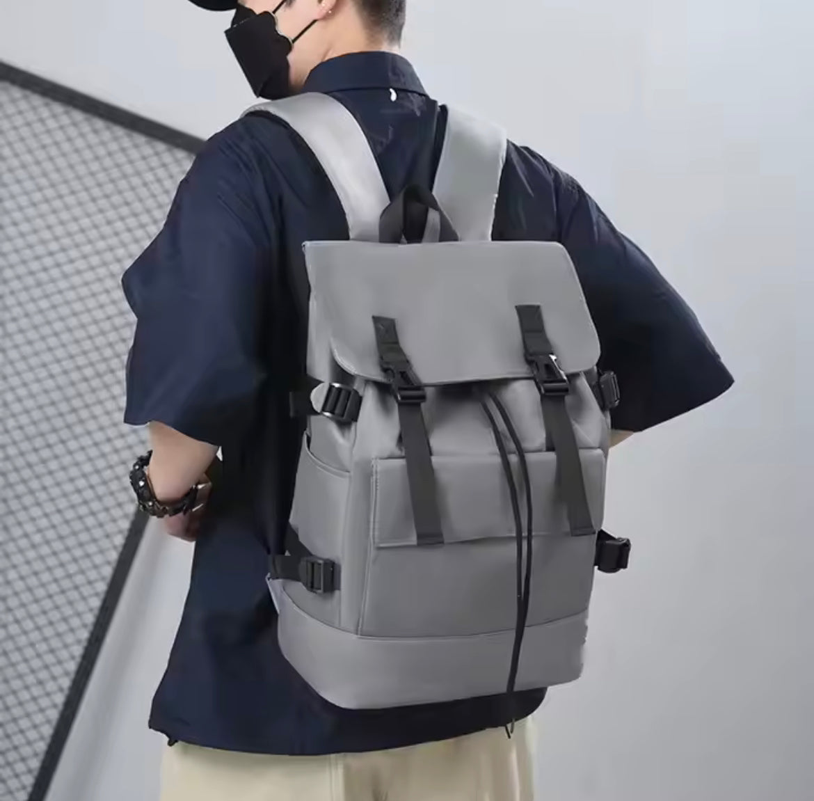 Vintage explorer oxford cloth backpack