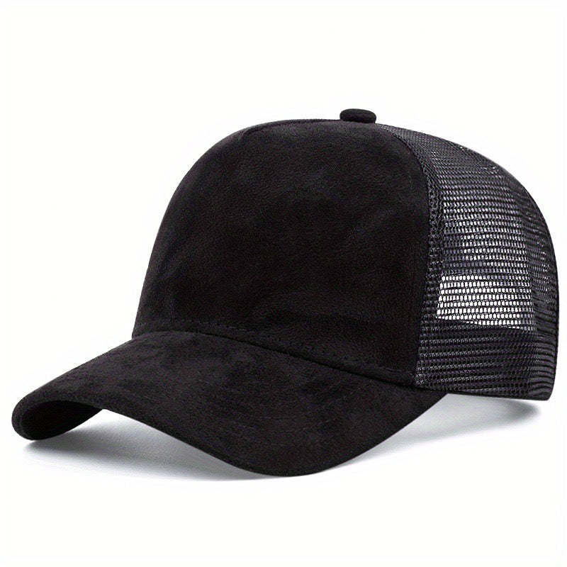 Plain suede trucker