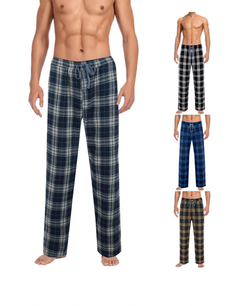 Cozy plaid pants