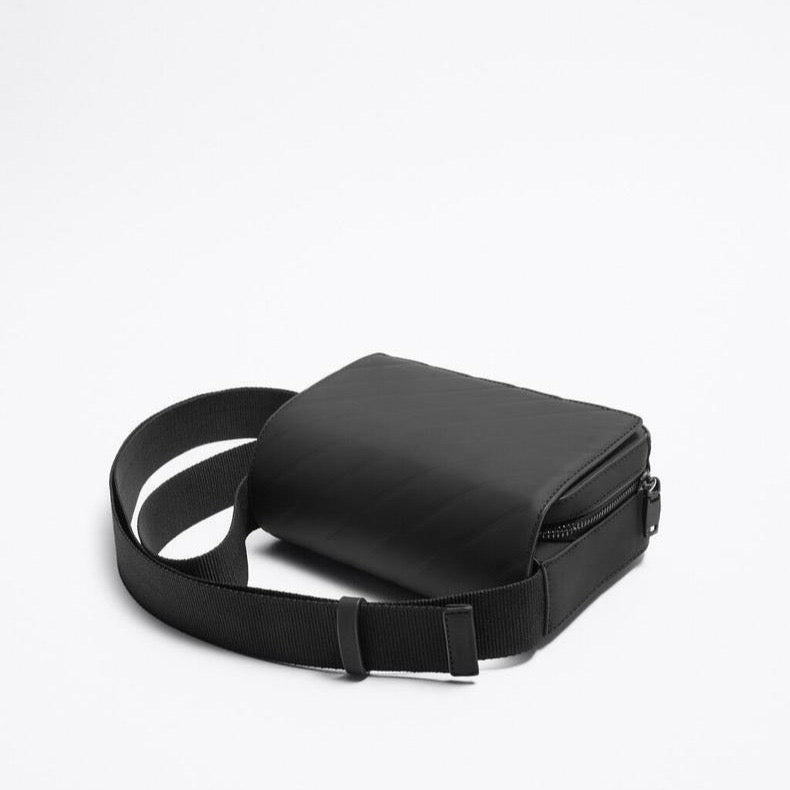 Zara mini rubberised crossbody bag