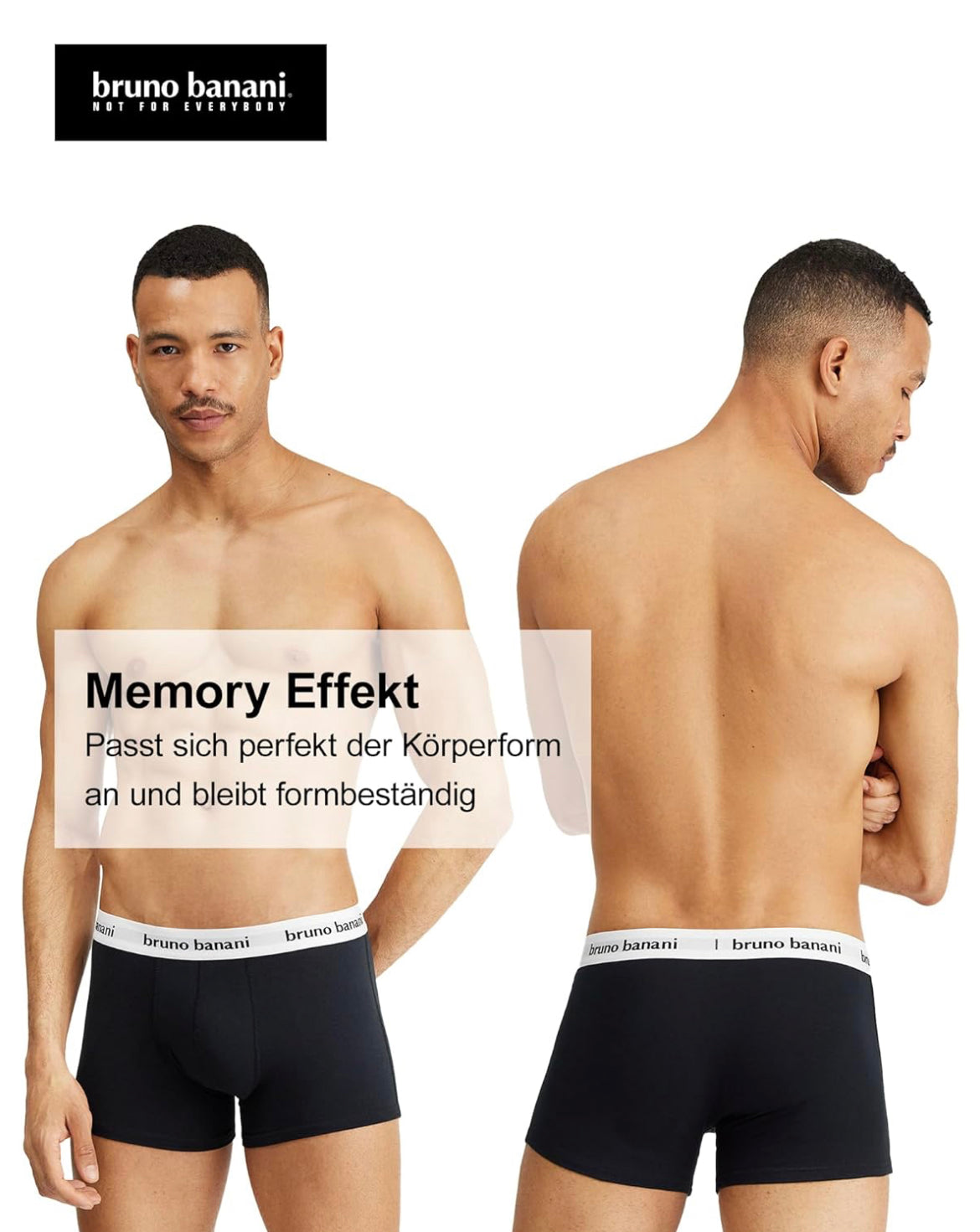 Bruno banani pack of 4 premium boxer in black