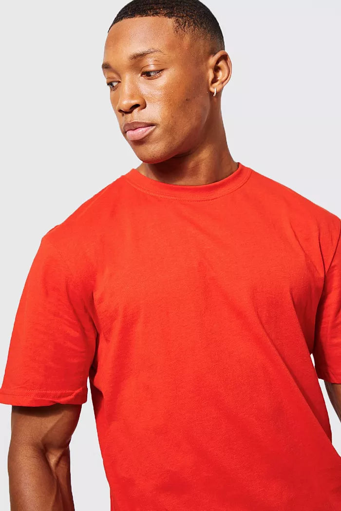Boohoo plain tee in red