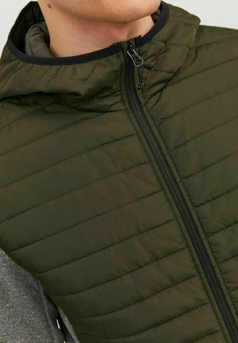 Jack & Jones quilted hooded jacket
