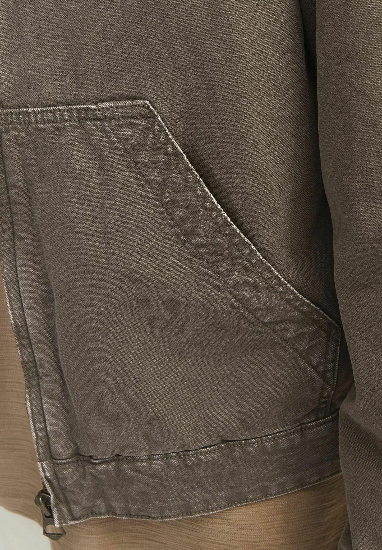 Jack & Jones corduroy collar jacket in chocolate brown
