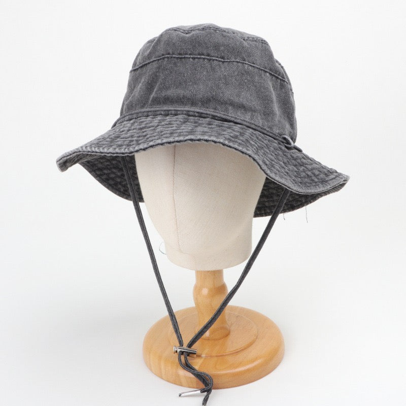 Denim washed bucket hat