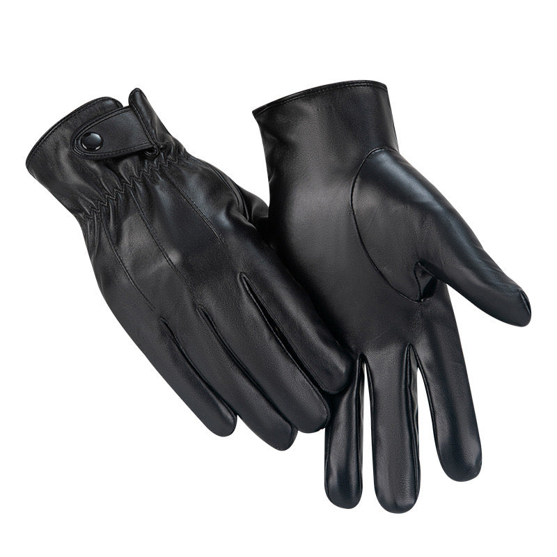 Plain leather glove
Size: Large