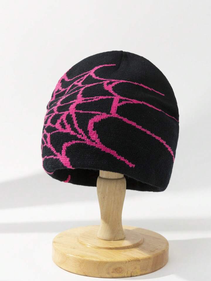 Web goth beanie