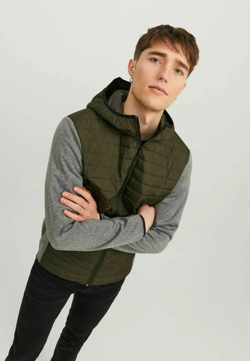 Jack & Jones quilted hooded jacket